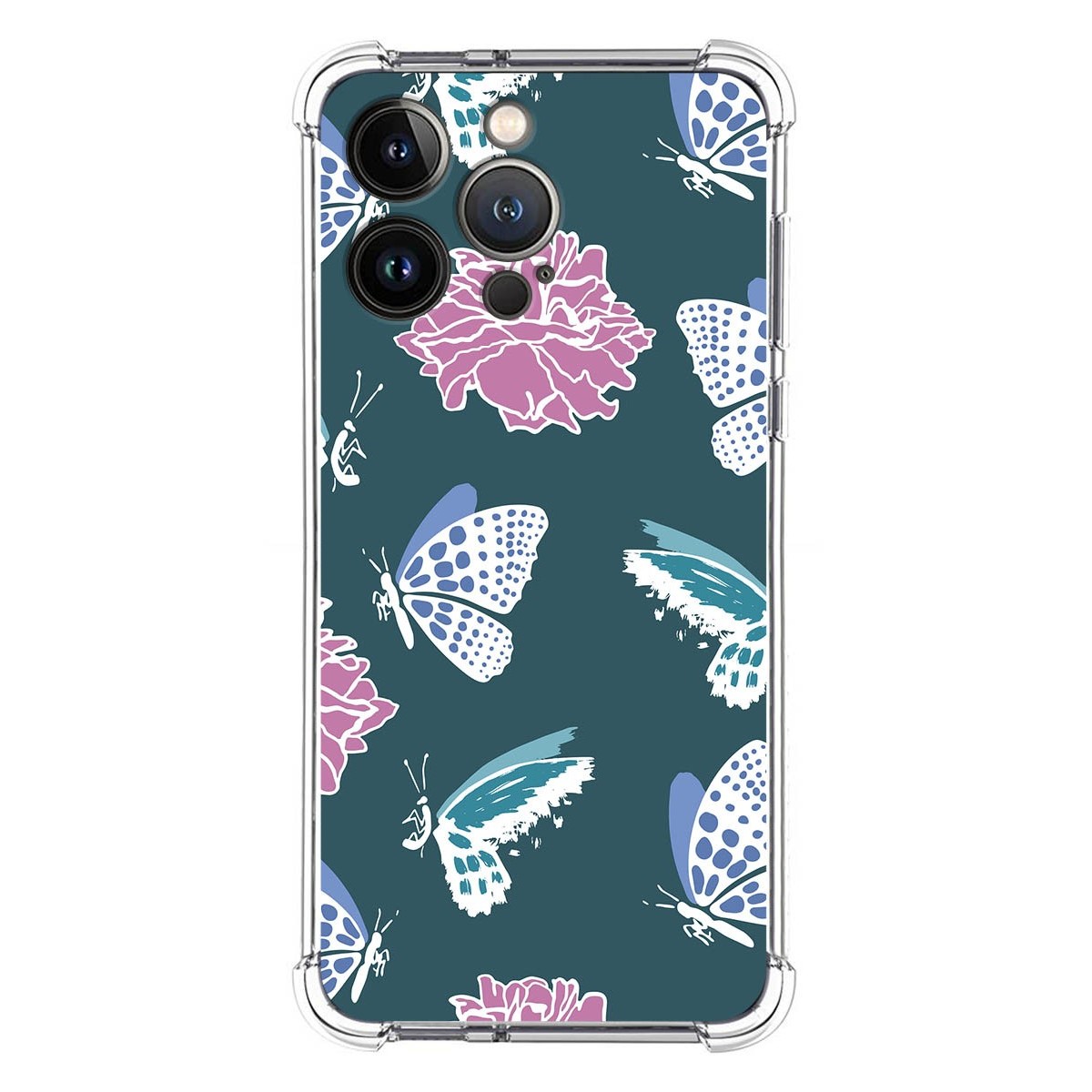 Funda Silicona Antigolpes para Iphone 13 Pro (6.1) diseño Flores 10 Dibujos