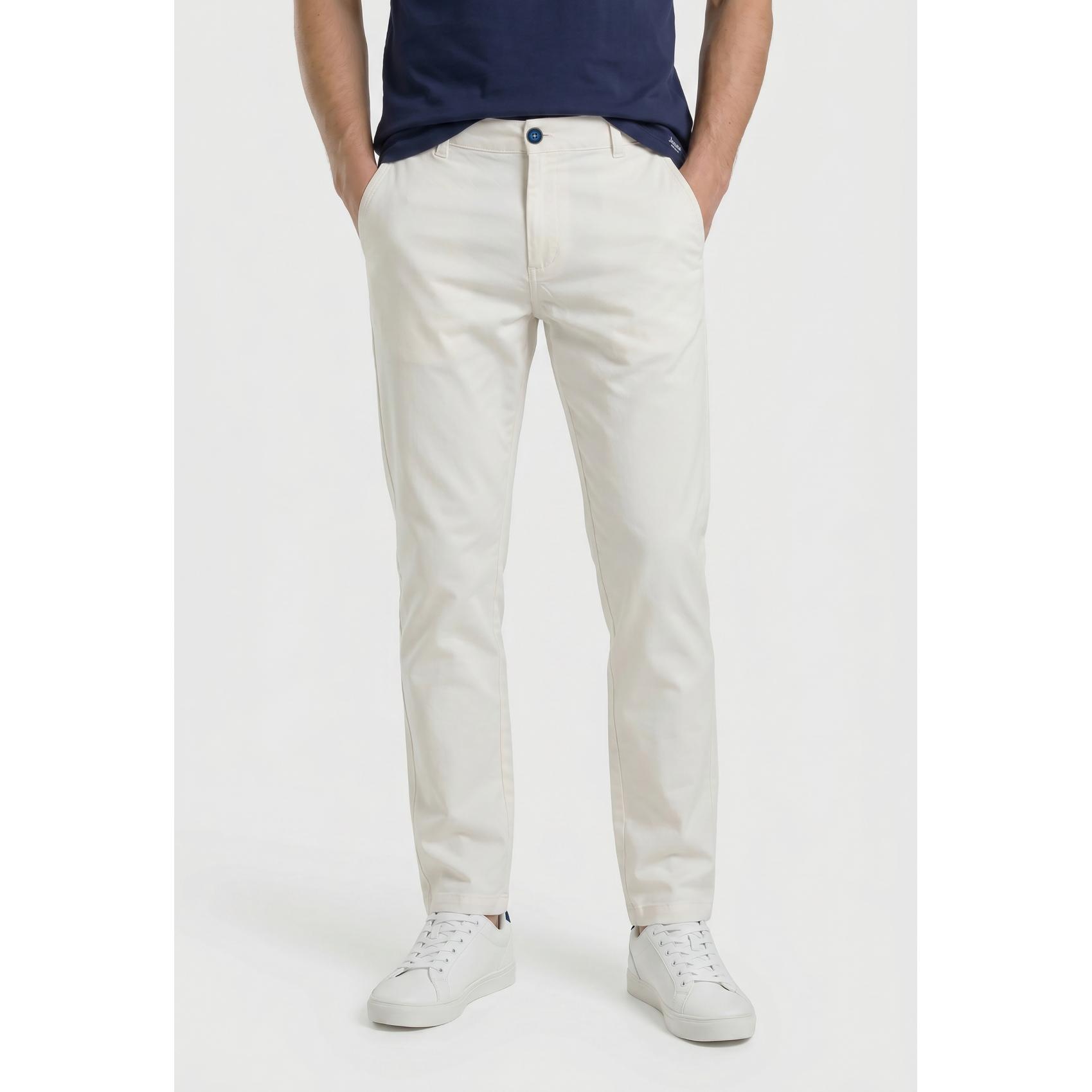 Pantalón chino Valecuatro blanco roto