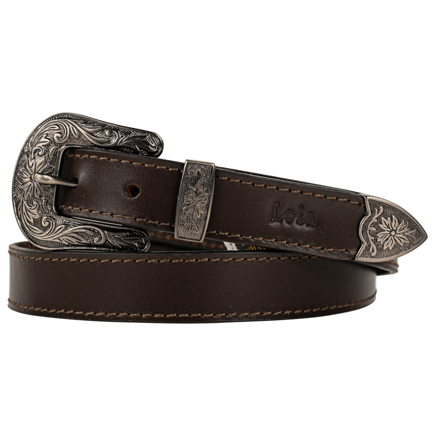 Lois - Cinturon Mujer De Cuero Genuino De Marca LOIS - Cinturones De Mujer De Piel - Cinturón Mujer Ideal Para El Uso Diario 501026