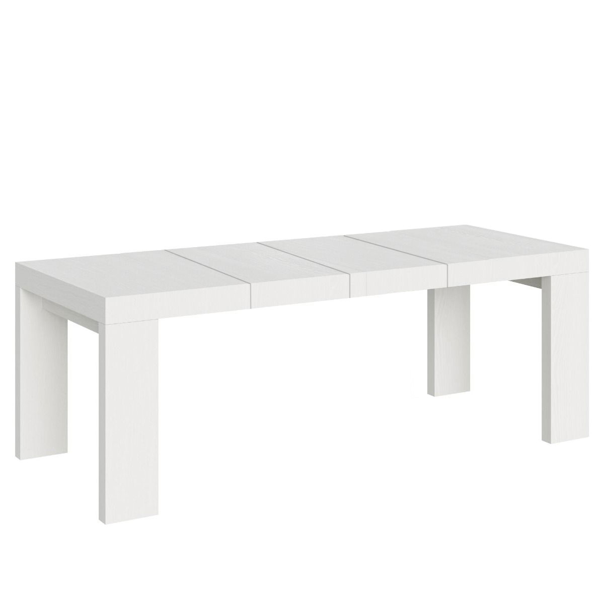 Mesa extensible 90x180/284 cm Roxell Premium Fresno Blanco - Itamoby
