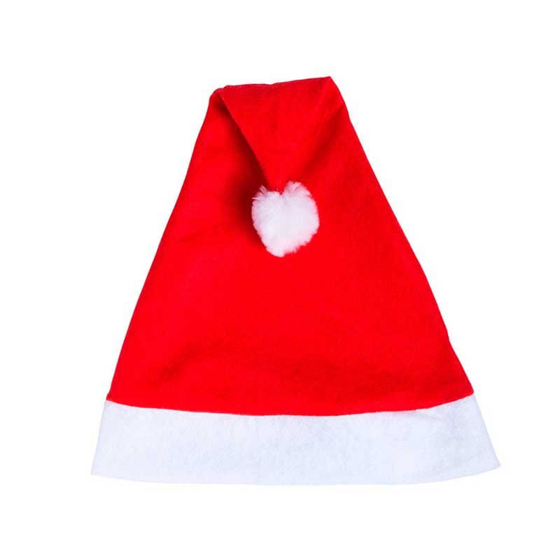 Gorro de Santa Claus para adulto rojo 41x30 cm