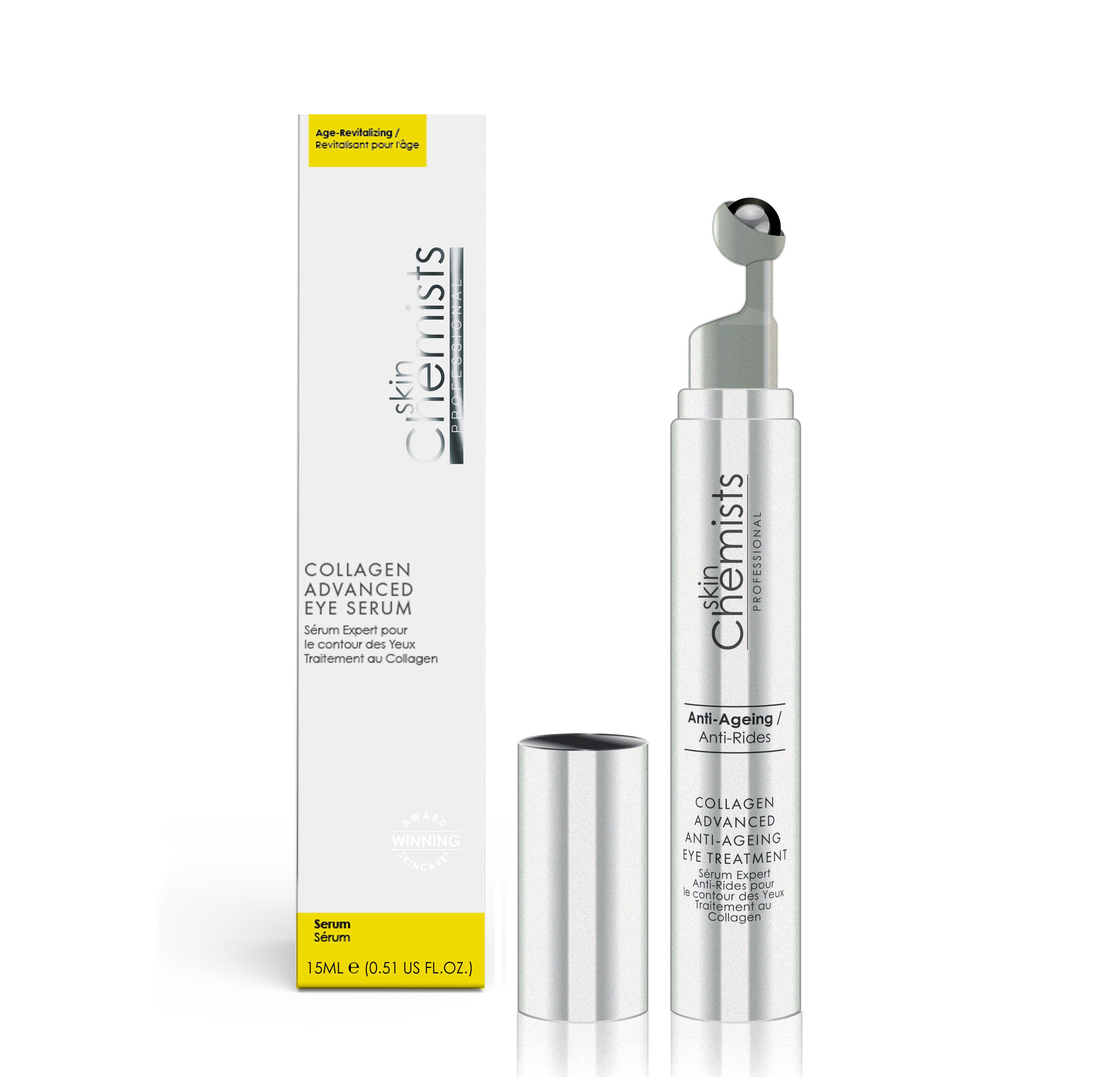 skinChemists Sérum de Ojos Antiedad en Roll-On con Colágeno 15ml