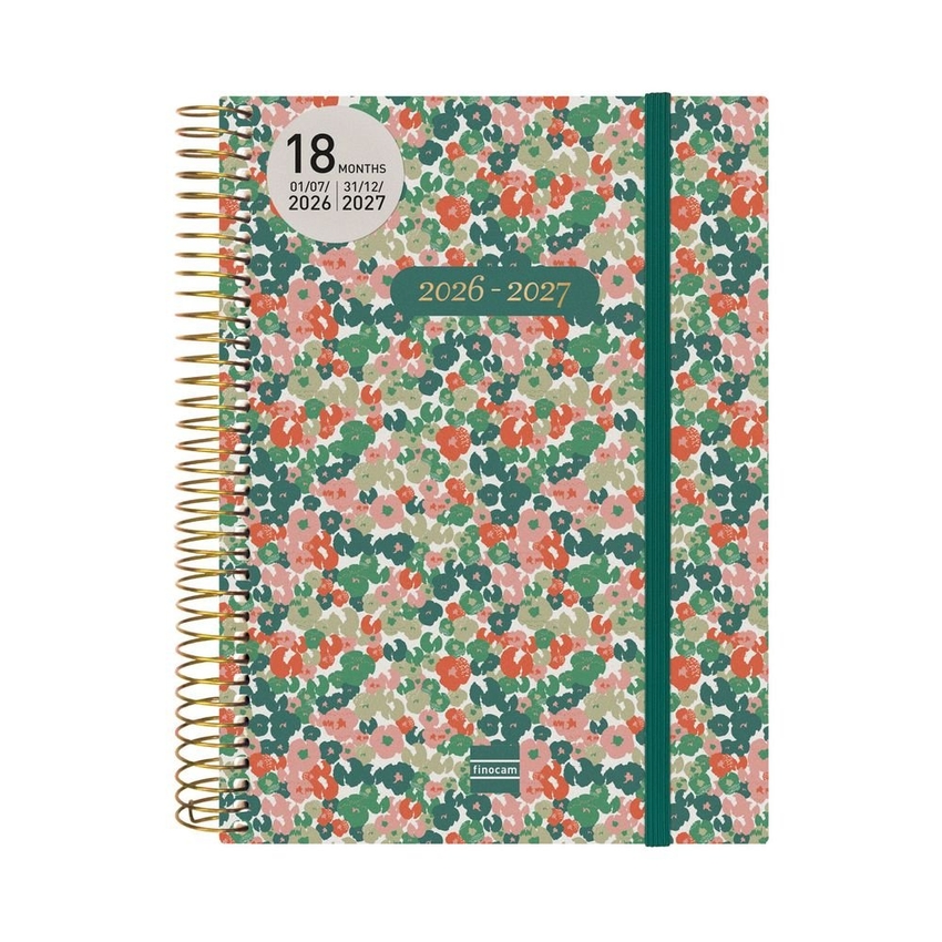 FINOCAM AGENDA ESCOLAR 26-27 E10 2DP 18M DAISY ESPIRAL