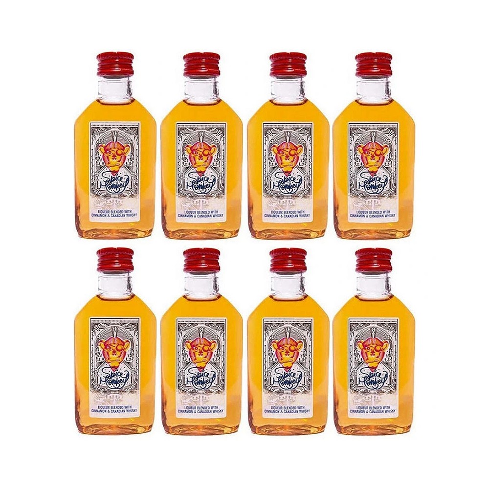 King Regal - Spice Monkey 8 mini botellas de  Whisky & Canela de 50 ml 06461379