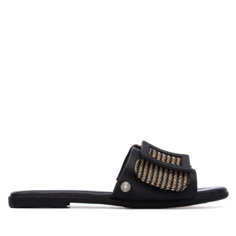 Sandalias planas de Mujer REFRESH 175029 02 SANDALIA PALA ADORNO NEGRO 38655 26V