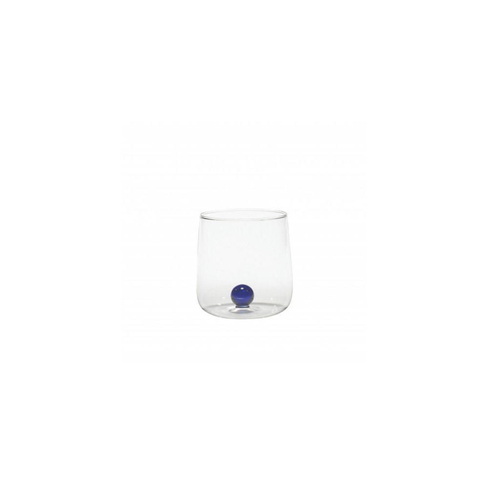 Vaso Bilia Zafferano de vidrio borosilicato, juego de 6 piezas, color azul
