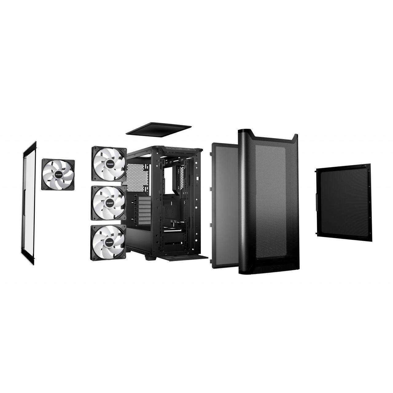 Be Quiet! - Caja de PC Pure Base 501 LX tipo Midi Tower con ventana lateral de cristal, refrigeración optimizada y compatibilidad ATX/Micro-ATX/Mini-ATX