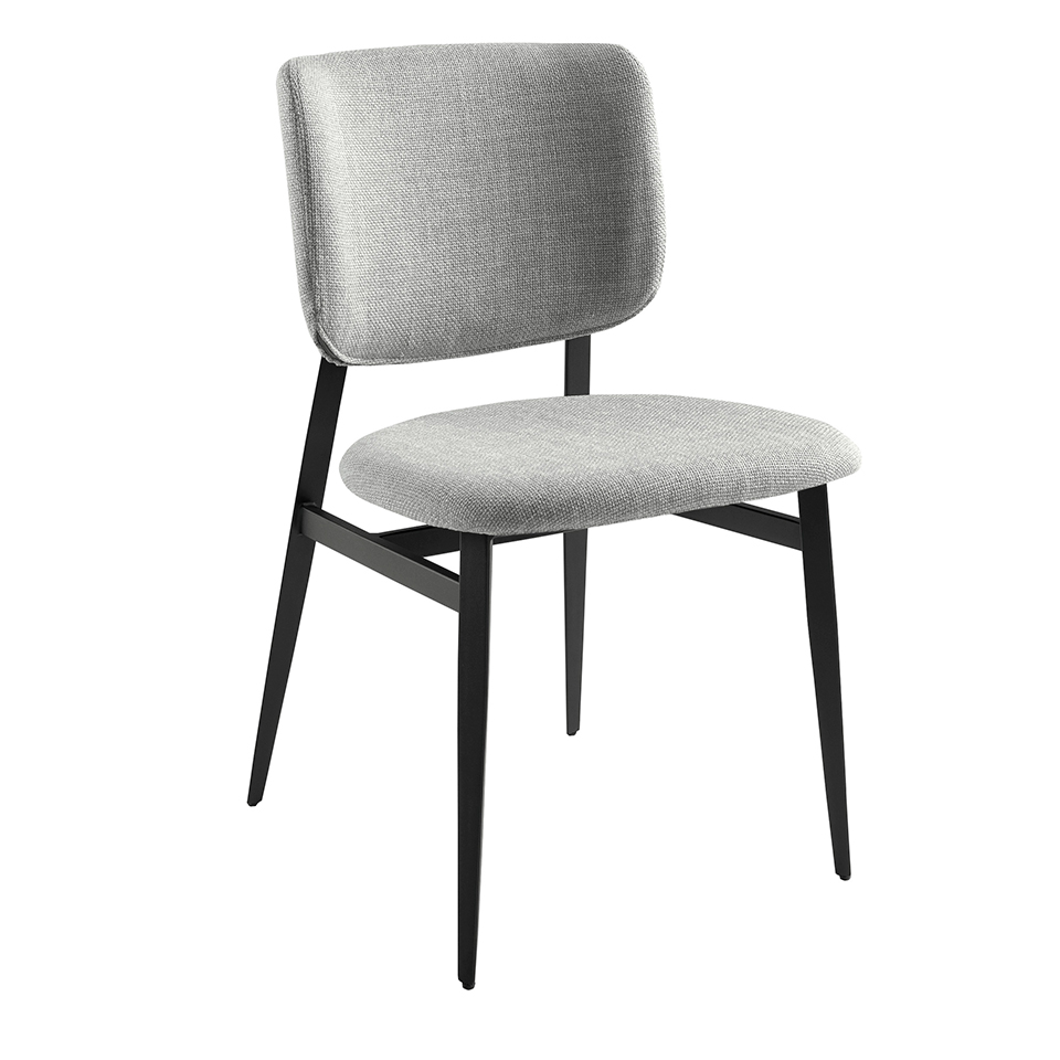 ANGEL CERDÁ 4147C Silla tela gris claro , Gris Claro , Tela , 48 x 60 x 83