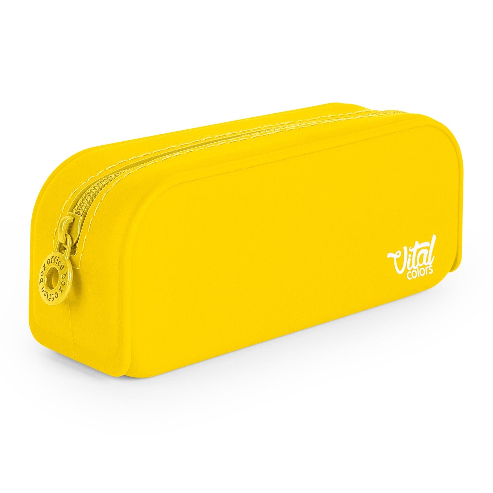 Estuche de Silicona Escolar Vital Colors Tacto Suave, Amarillo