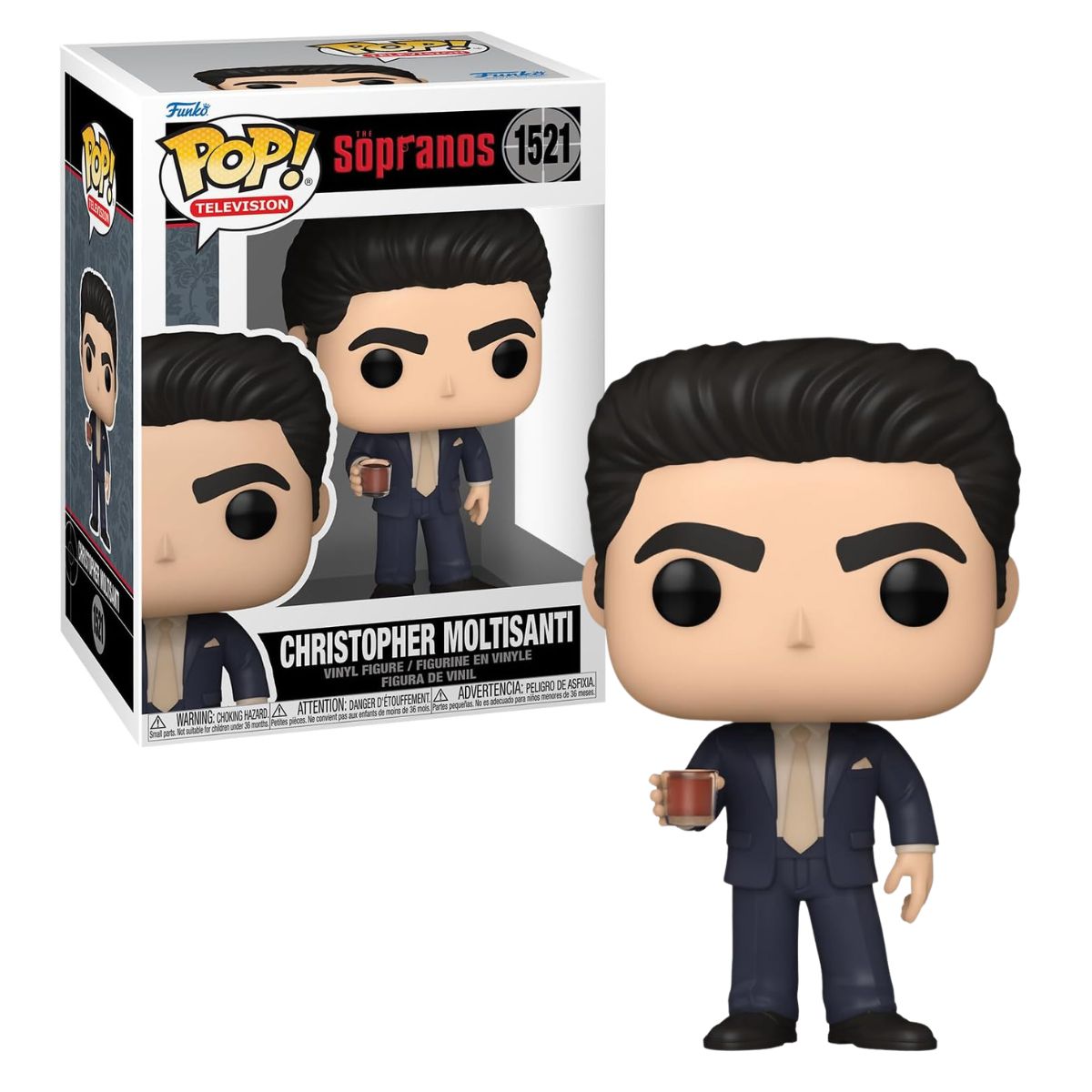 FUNKO POP! TV: LOS SOPRANO - CHRISTOPHER MOLTISANTI, 75681, Nº1521, TIENDA CON LICENCIA OFICIAL