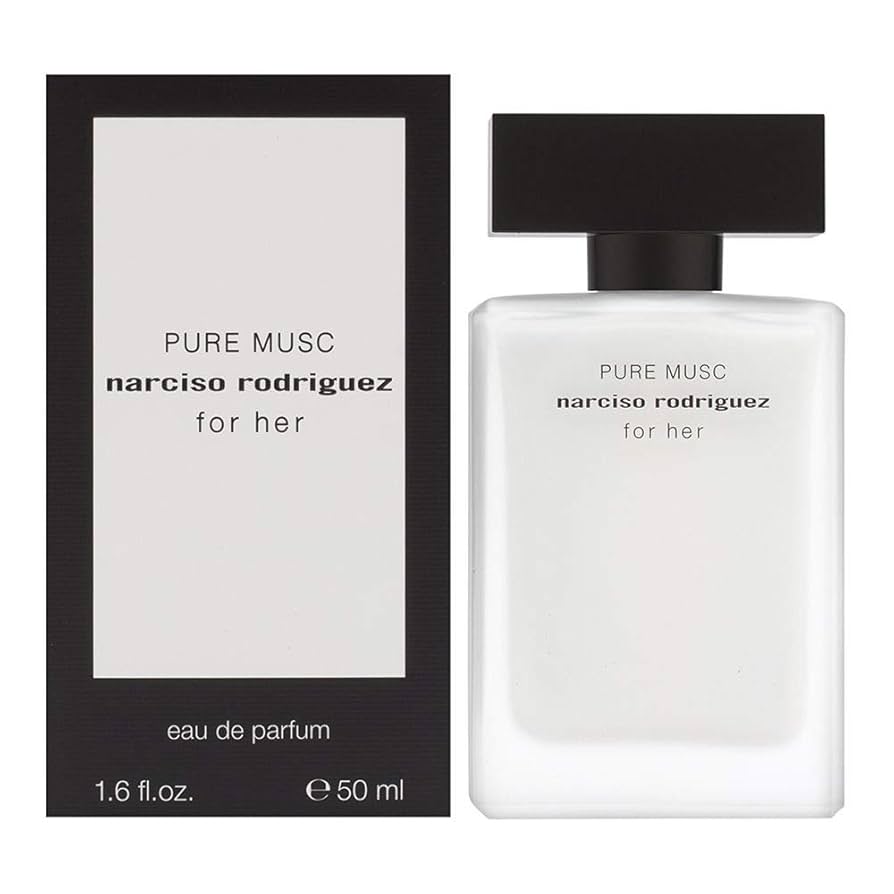 Narciso Rodriguez For Her Pure Musc EDP 50 ml - Fragancia Femenina con Notas de Almizcle Blanco, Jazmín y Ámbar