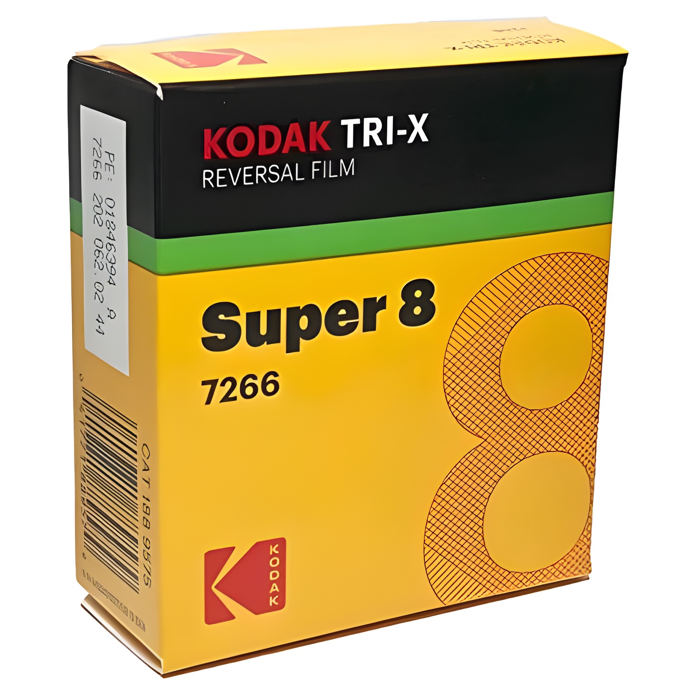 Kodak TXR-464 Tri-X Reverse, Película Silent Super 8, 50 Pies, ISO 200/160