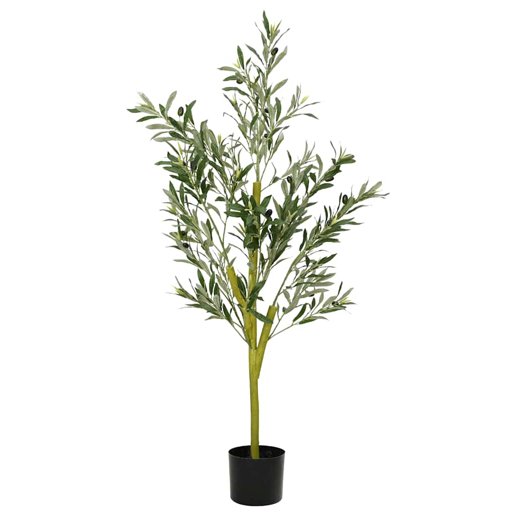 vidaXL Árbol de olivo artificial con 450 hojas verde 120 cm