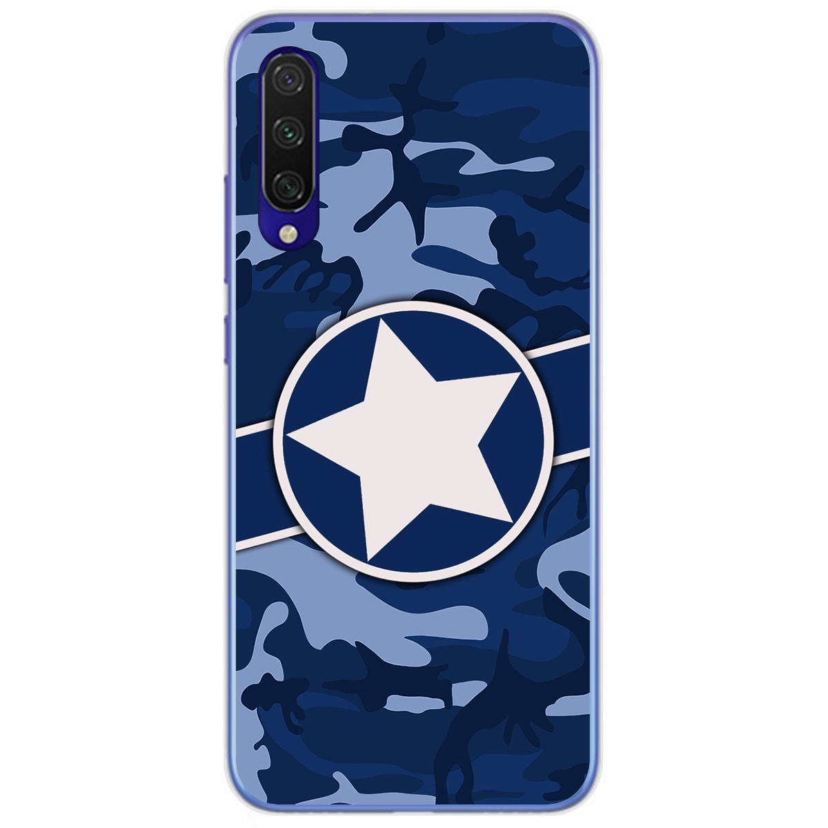 Tumundosmartphone Funda Gel Tpu para Xiaomi Mi 9 Lite diseño Camuflaje 03 Dibujos