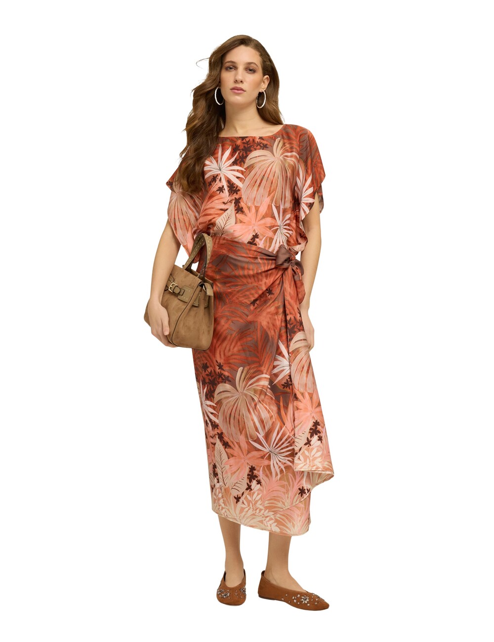 Motivi - Blusa kimono de satén con estampado