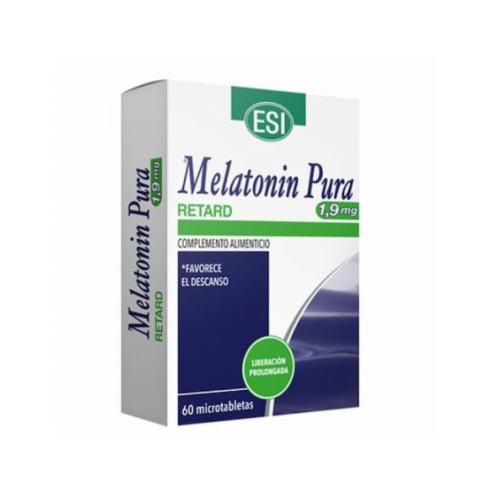 ESI MELATONIN RETARD 1,9mg 60 Unidades    Complementos Alimenticios para el Descanso y la Relajación