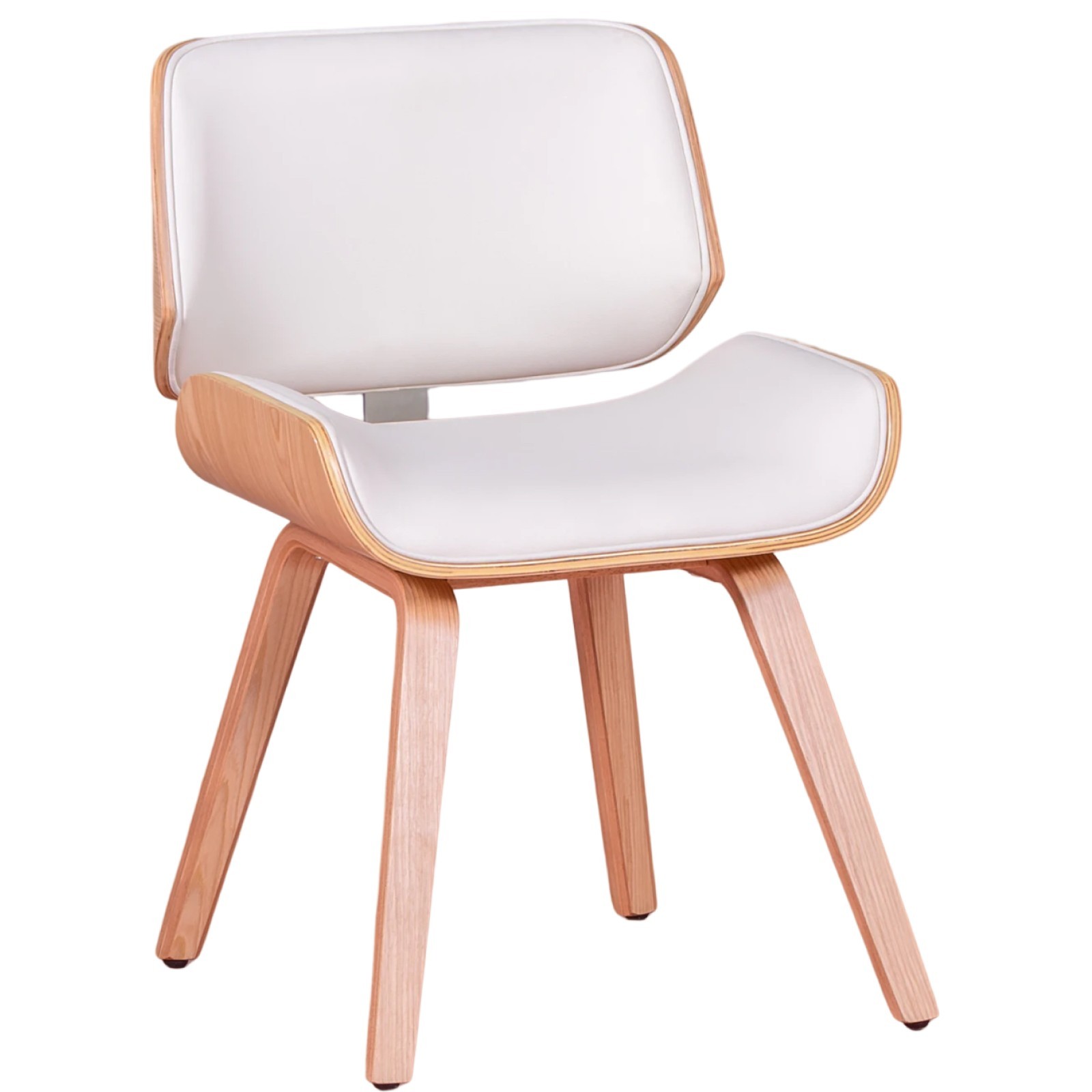Nest Dream - Silla en madera clara de arce con cojín de polipiel - Nordic