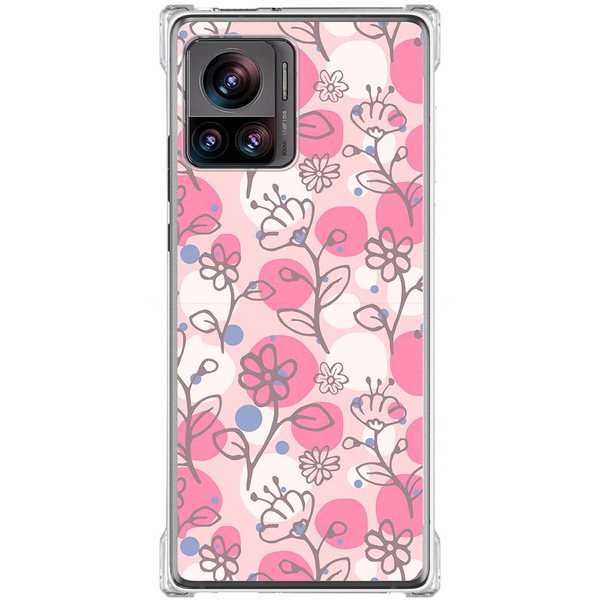 Funda Silicona Antigolpes para Motorola Edge 30 Ultra 5G diseño Flores 07 Dibujos