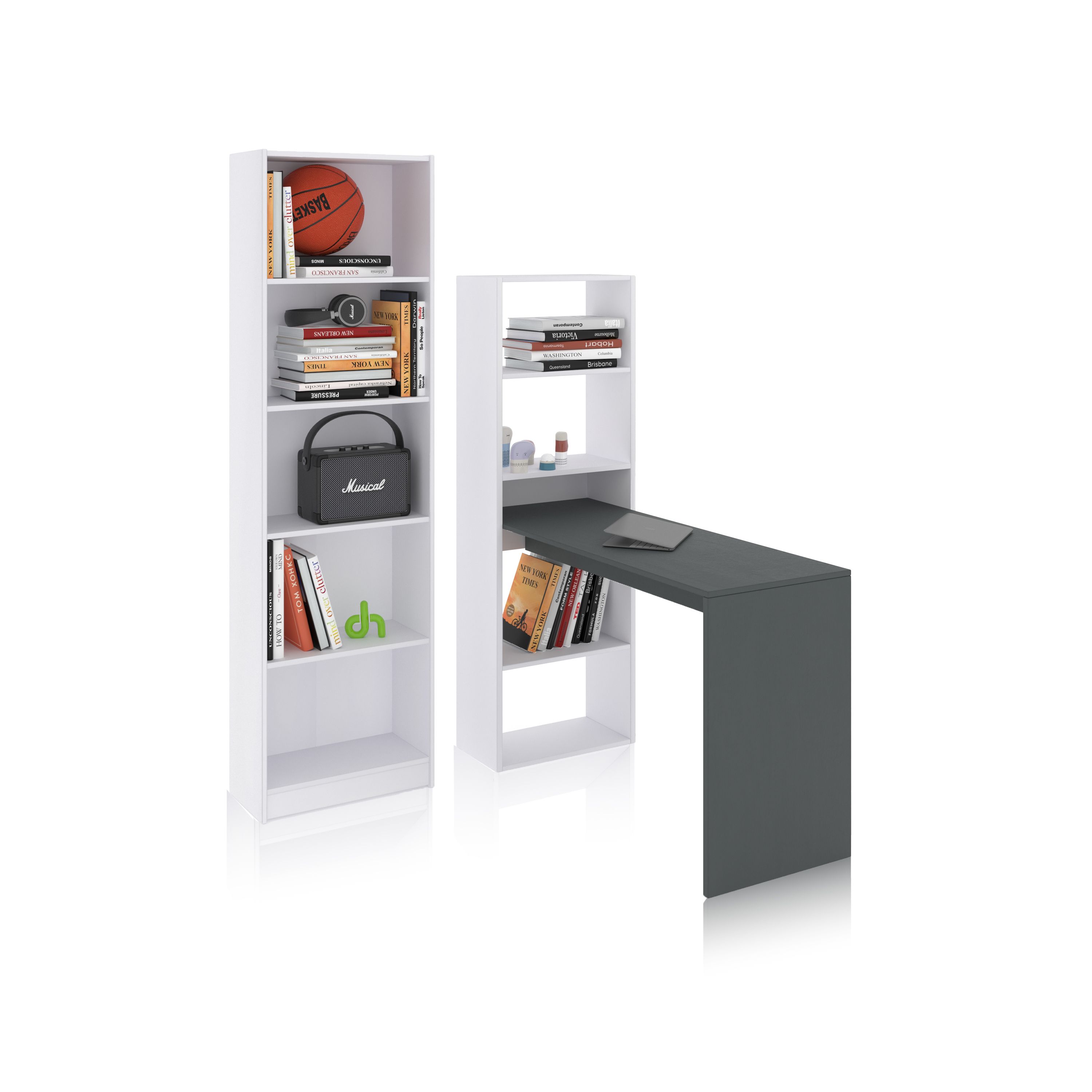 duehome - Pack escritorio y estantería Cosmic Plus