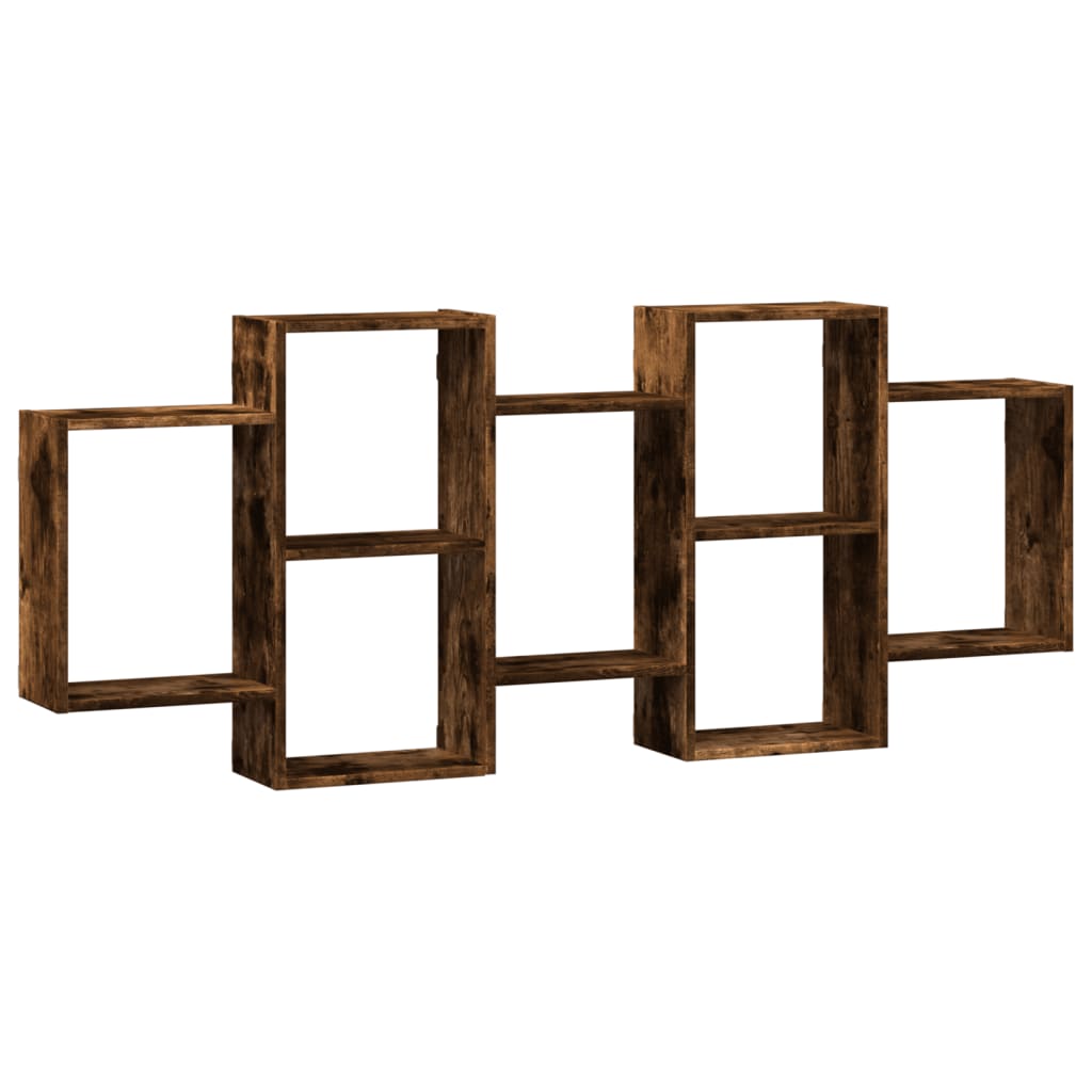 vidaXL Estantería de pared madera de ingeniería 159x18x65 cm Multicolor