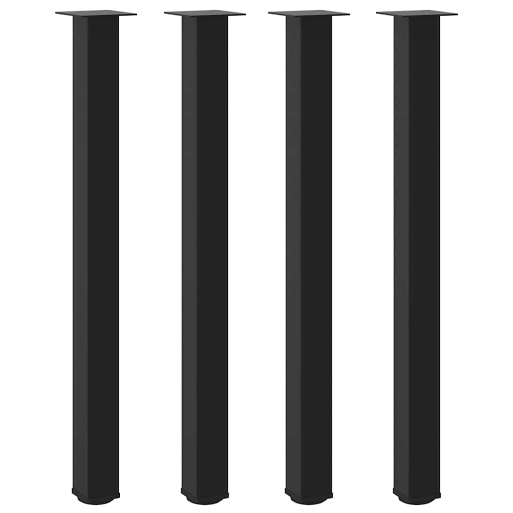 vidaXL Patas para mesa de bar (4 unidades) 110-112 cm, acero