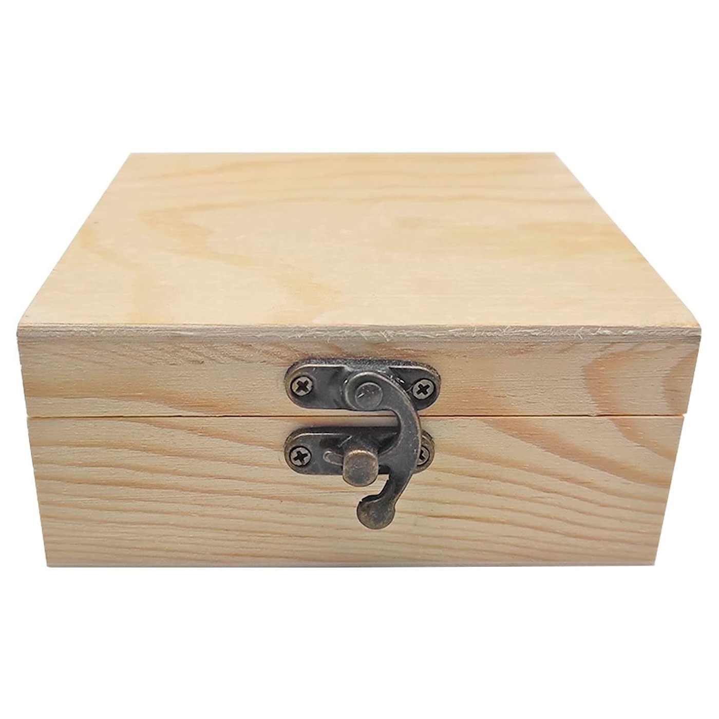 Tradineur - Caja de madera con 9 compartimentos y tapa con cristal,  expositor de joyas, organizador, joyero, collares, relojes