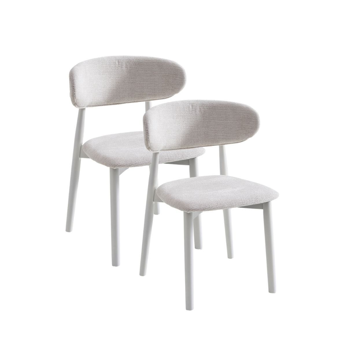 Pack de 2 sillas Vera respaldo curvo 79x48x45 cm Adec