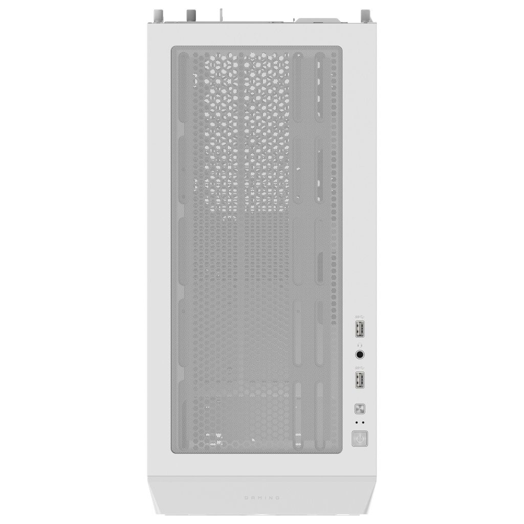 Gigabyte - Caja de PC gaming C102 Glass torre Midi blanca con panel lateral de vidrio templado, compatible con placas Mini-ATX, soporta hasta 8 ventiladores y radiador de 360 mm, ideal para builds de alto rendimiento