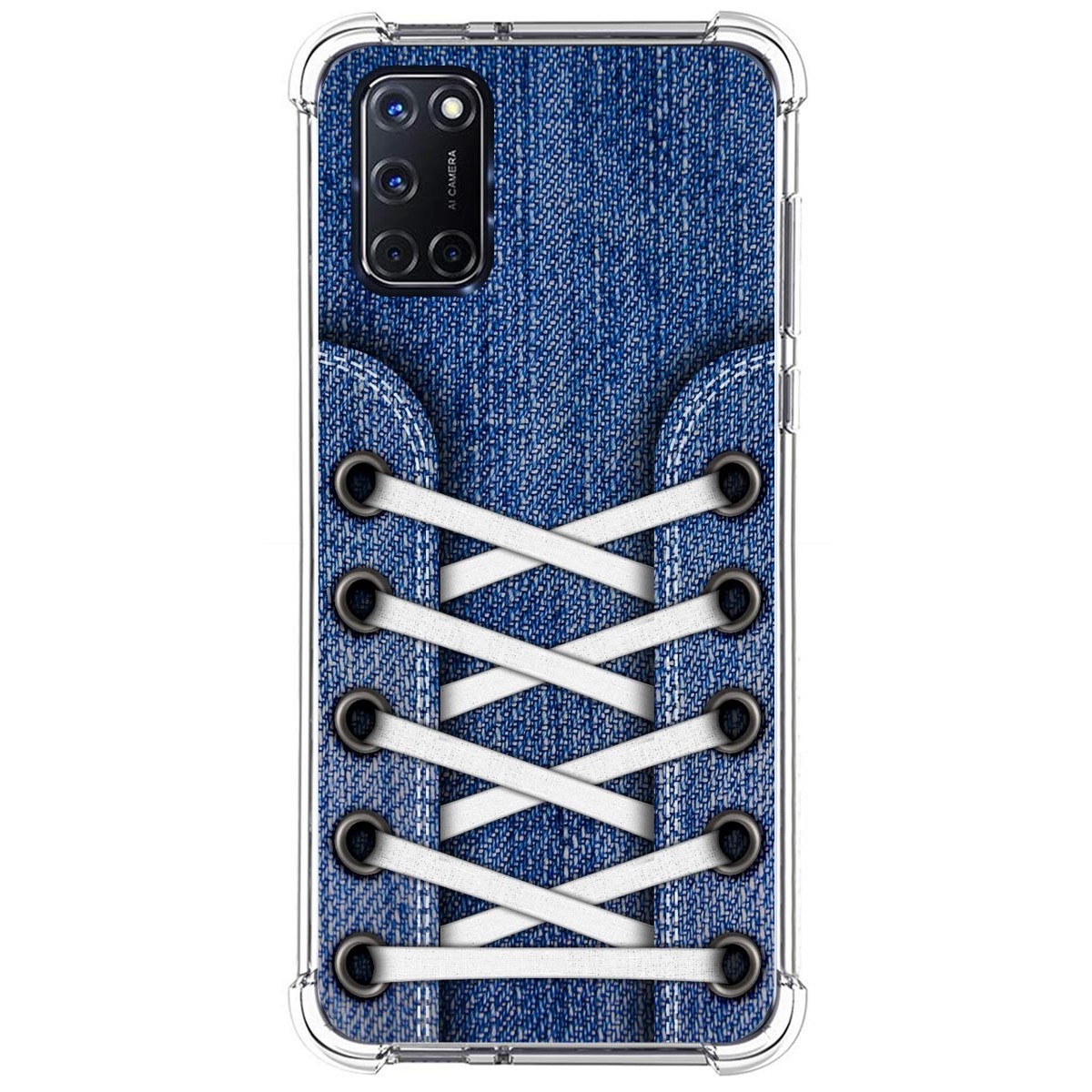 Tumundosmartphone Funda Silicona Antigolpes para Oppo A52 / A72 diseño Zapatillas 01 Dibujos