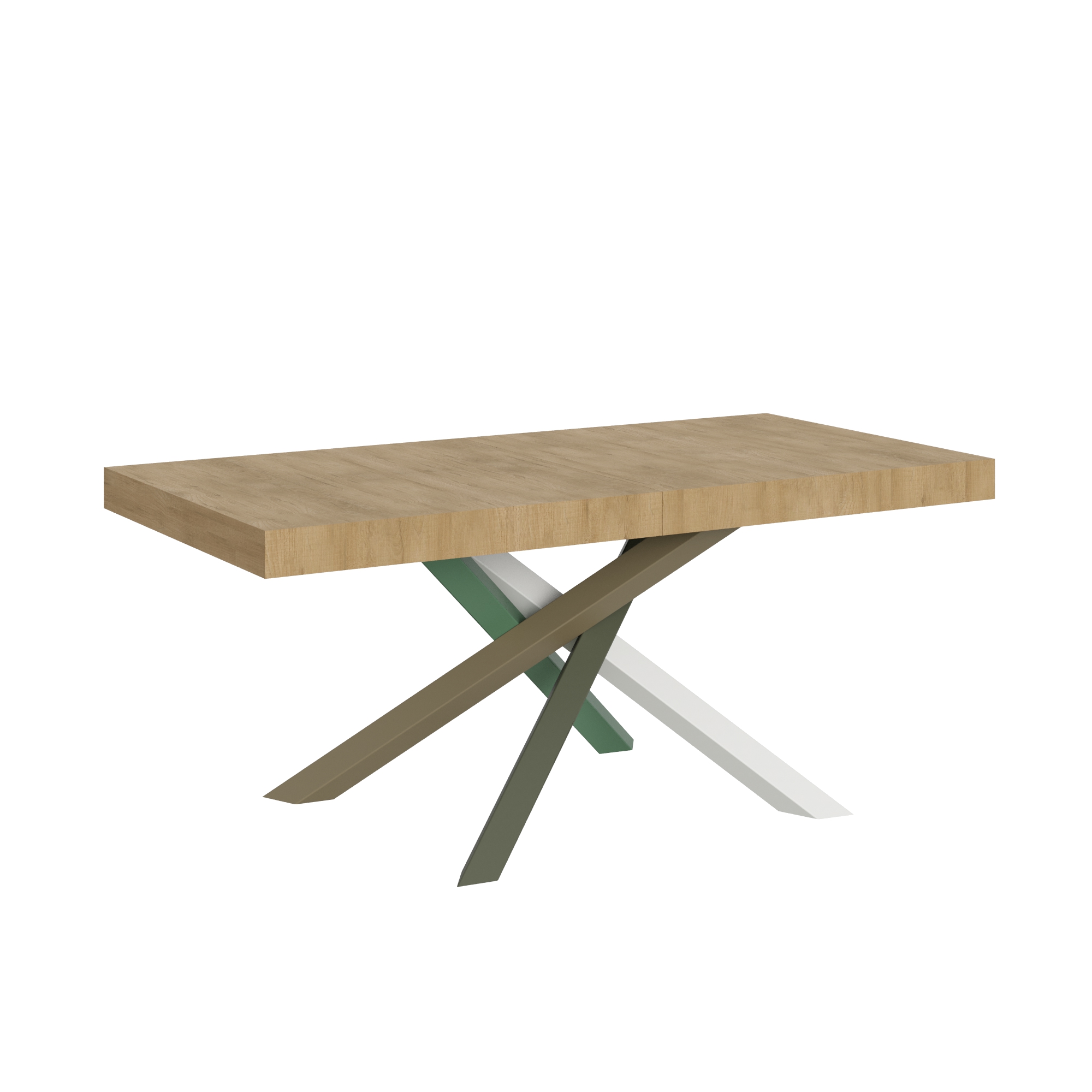 Mesa extensible 90x180/440 cm Volantis Estructura Roble Nature 4/A - Itamoby