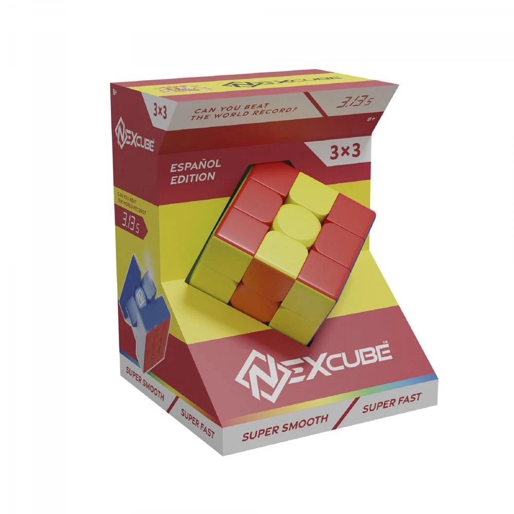 Goliath - Cubo de Rubik Nexcube 3x3 Spain Edition 932144 para speedcubing, mecanismo optimizado y suavidad excepcional, ideal para principiantes y expertos