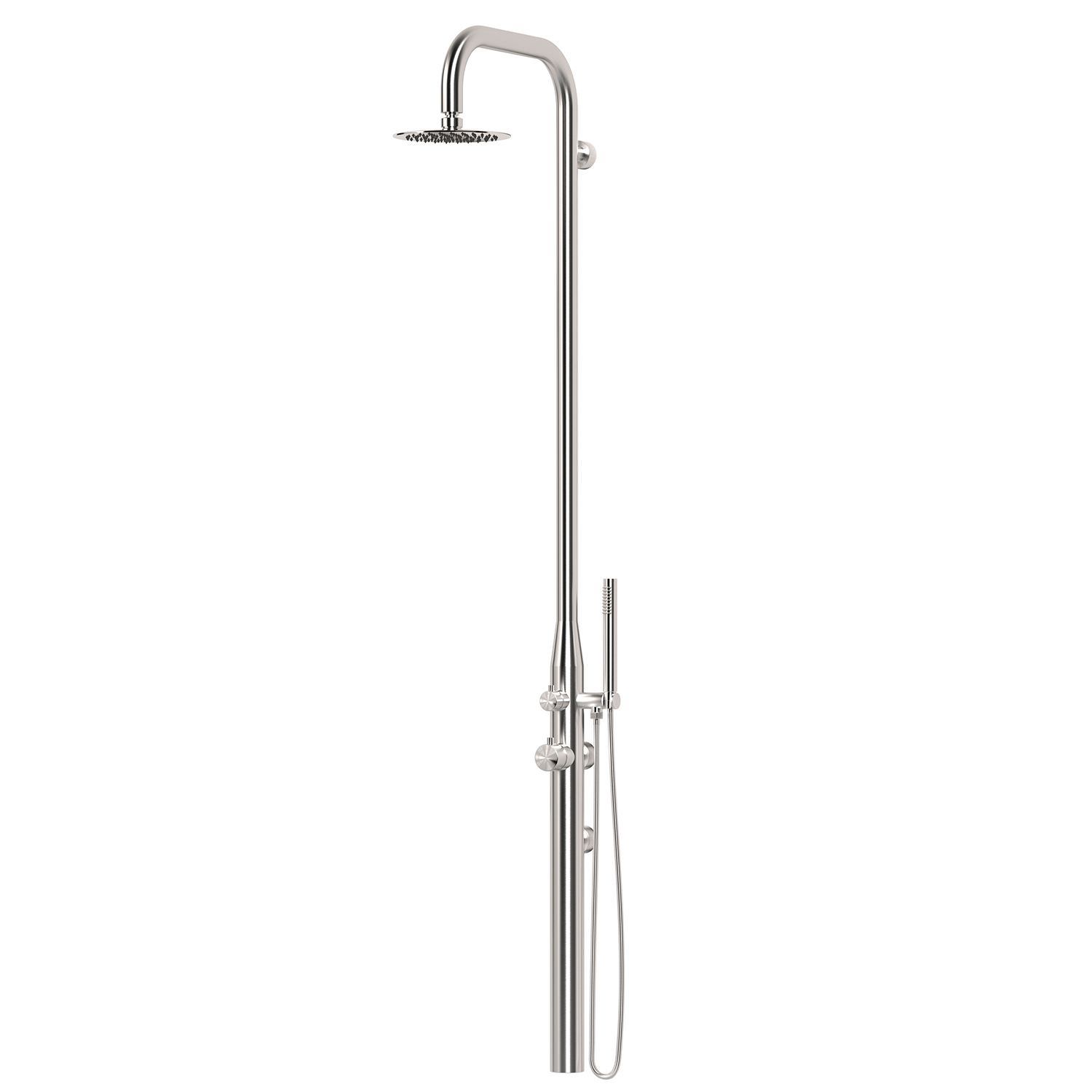 Sined Pula Ducha De Acero Inoxidable 316l y Teleducha Móvil De Acero Inoxidable Para Uso Intensivo Interior o Exterior