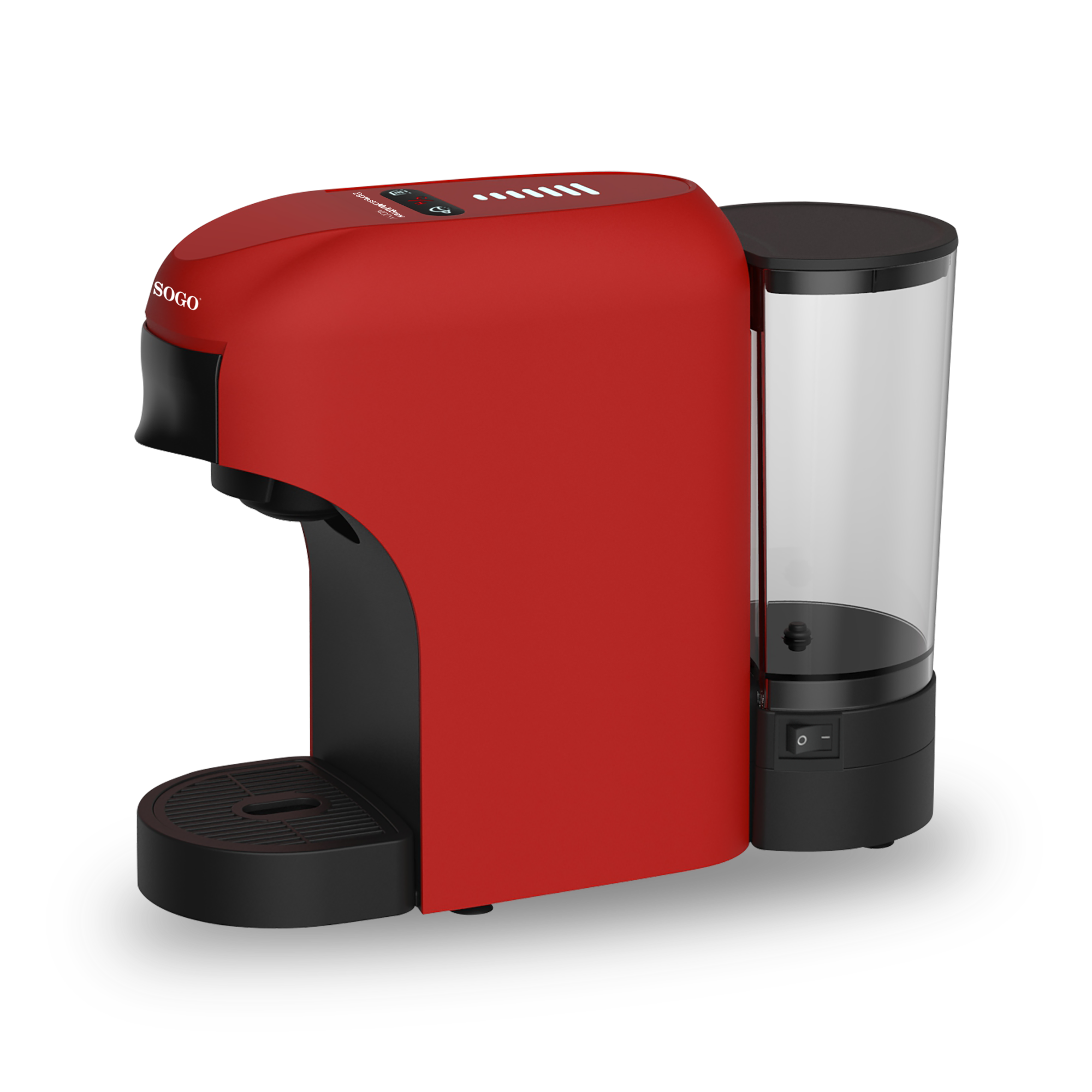 Cafetera Multi Capsula 4 en 1 «Espresso MultiBrew 1400» Rojo