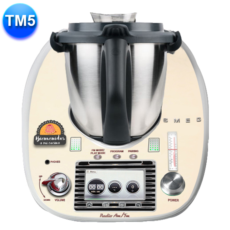 Apcym Vinilo Adhesivo Personalizado para Thermomix TM5 de Alta Calidad y Durabilidad