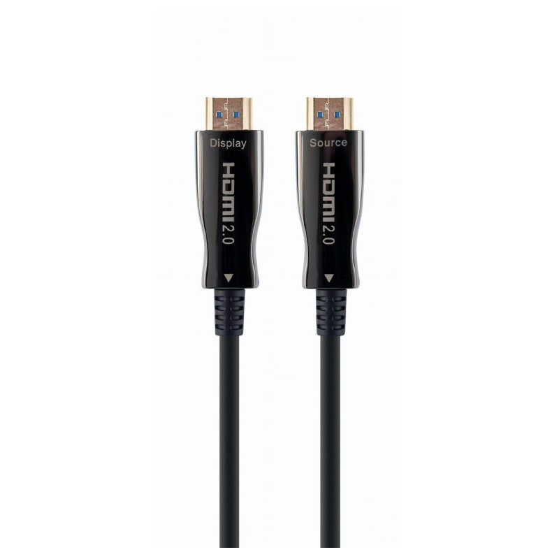 Gembird - CCBP-HDMI-AOC-20M-02 cable HDMI HDMI tipo A (Estándar) Negro CCBP-HDMI-AOC-20M-02