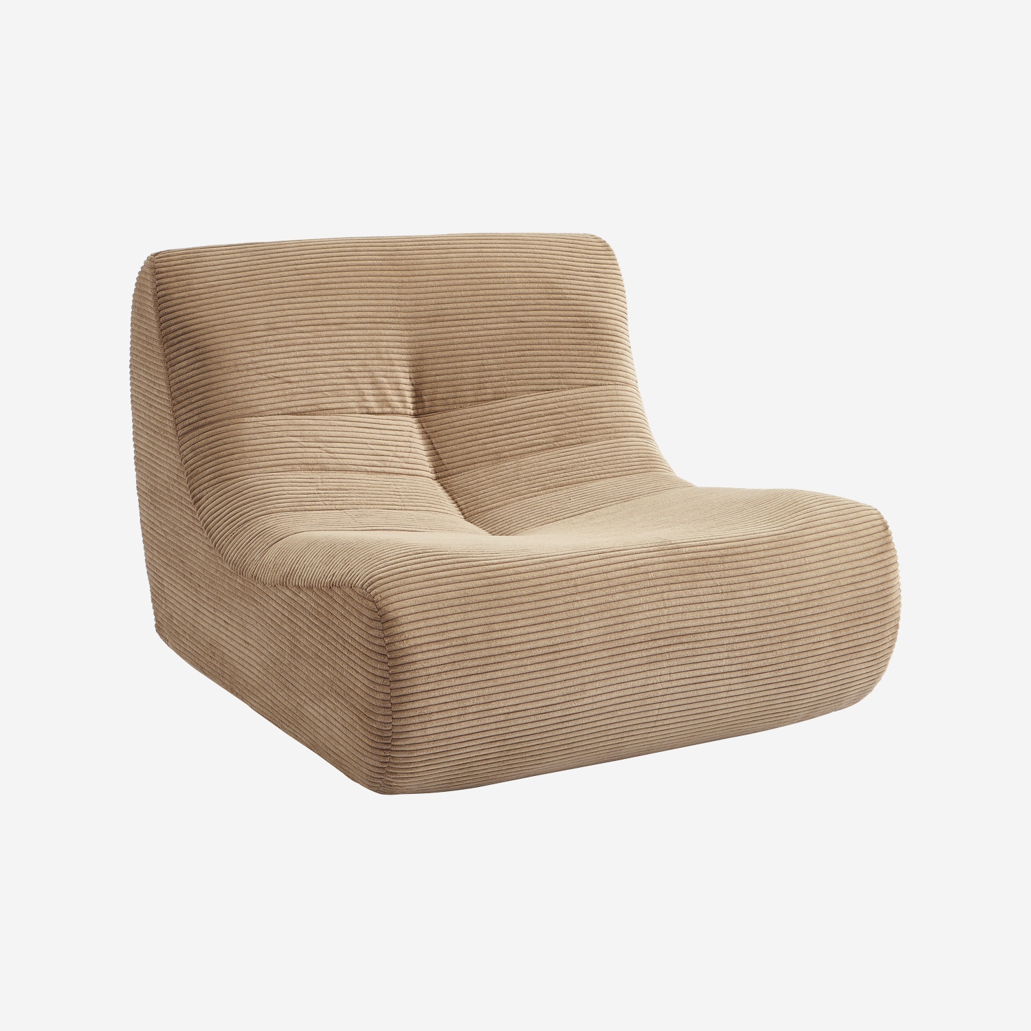 sweeek - Módulo para sofá modular de pana  , Sokol pana , 91x105x72