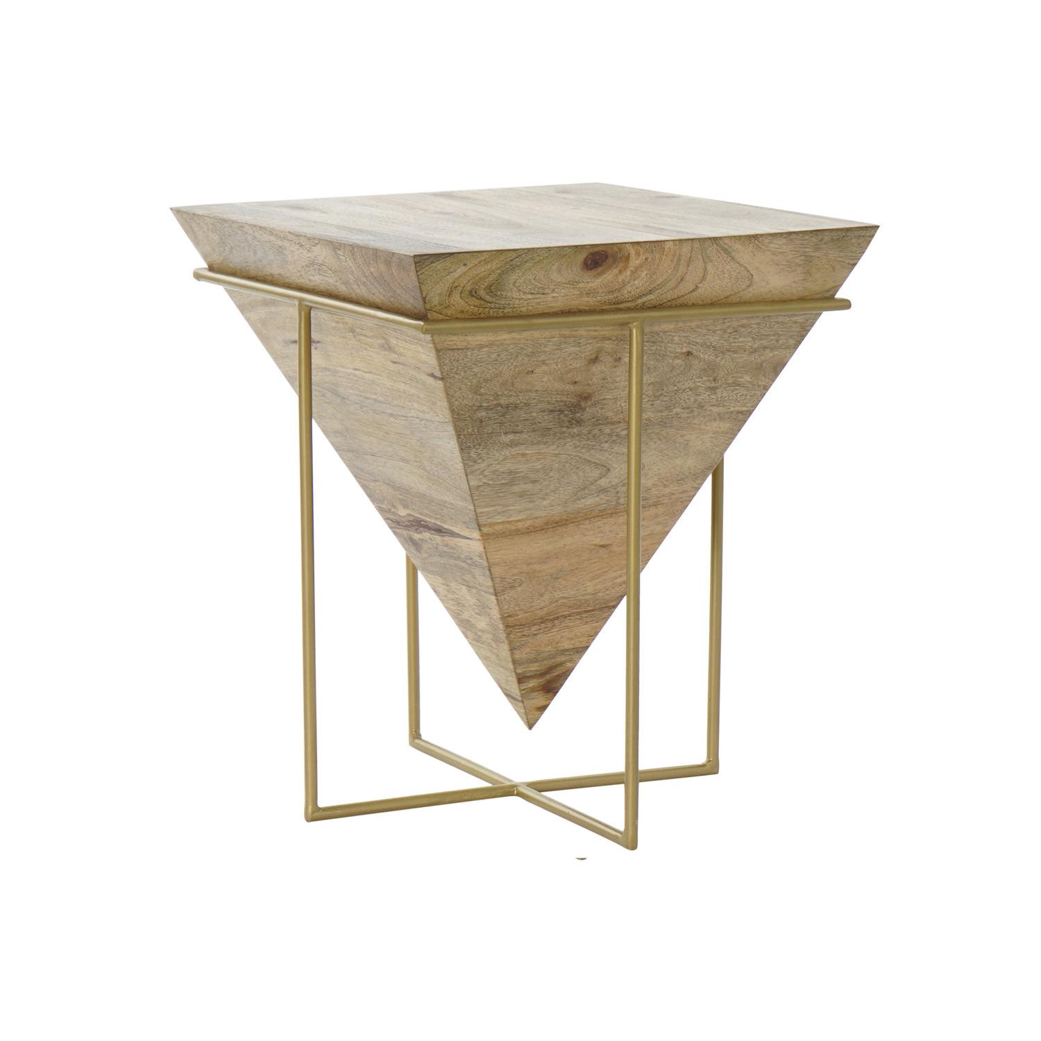 Mesita Auxiliar Mango Metal 40X40X45 11,20 Natural - Fijalo - El mejor complemento para tu hogar.