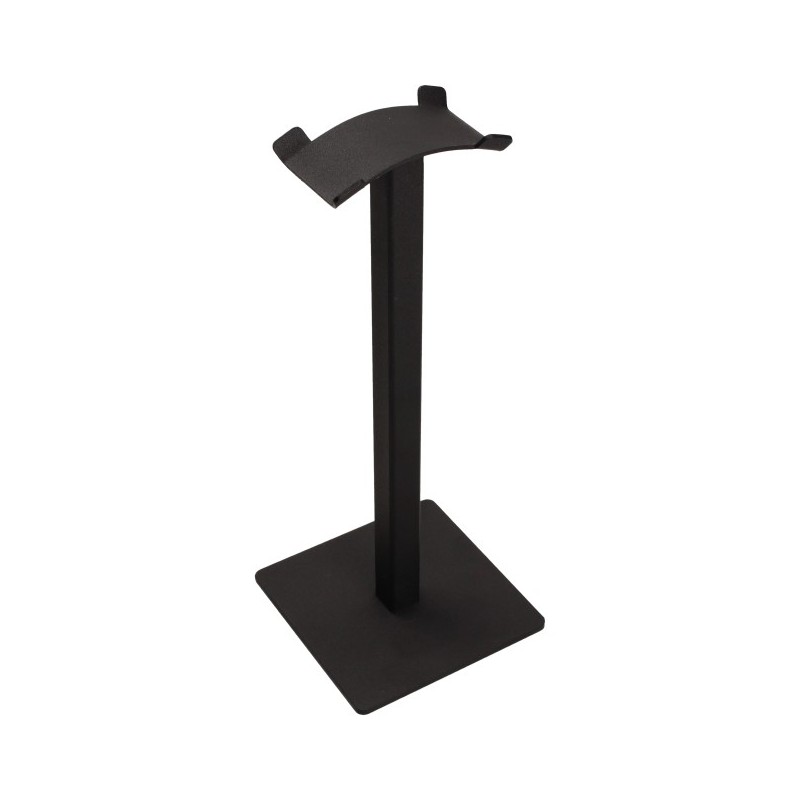 Soporte para los auriculares AD82 GAMET, fabricado en acero, color negro estructural, 9,5 x 9,5 x 23,5 cm, 1 unidad.