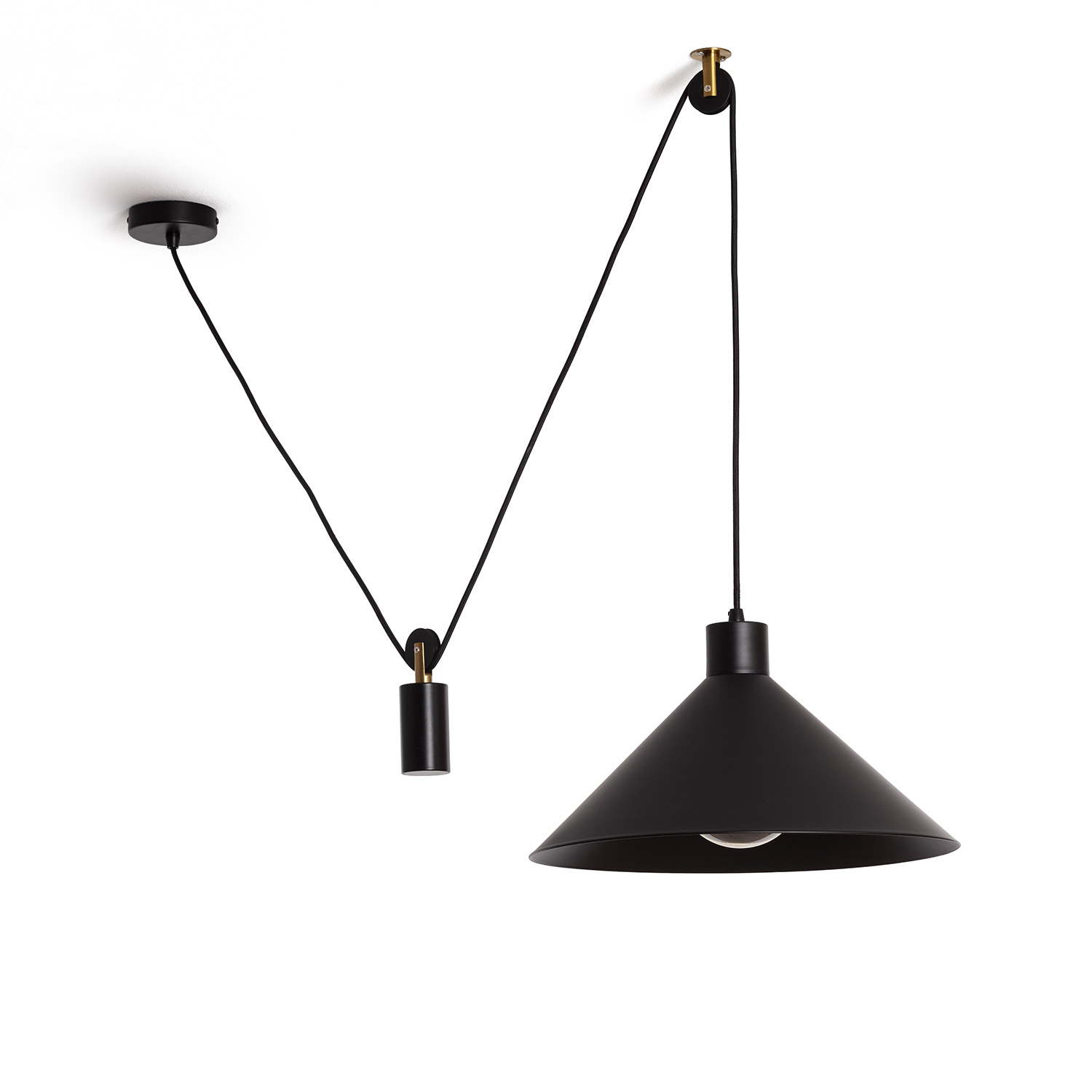 Ledkia Lámpara de Techo Metal Aleya Negro
