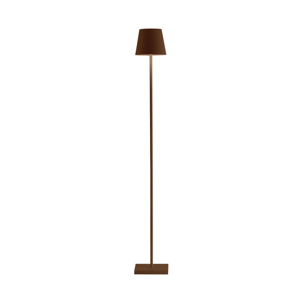 Lámpara LED Poldina Pro L Corten recargable y regulable 122cm con batería hasta 12 horas