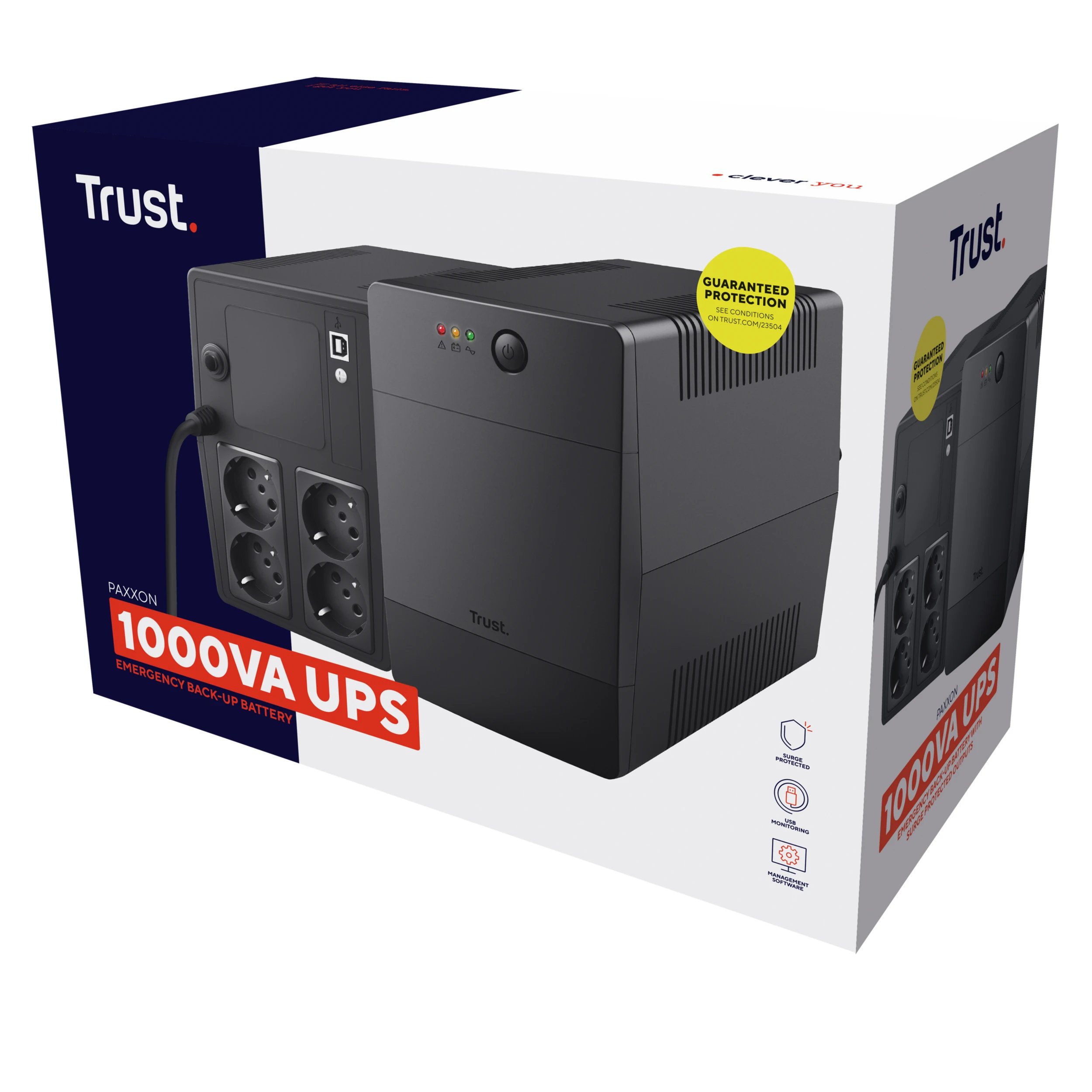 SAI (UPS) TRUST Offline 1000 VA (1 kVA) 600W SAI PAXXON 1000VA
