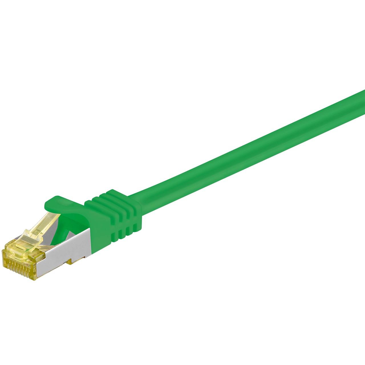 Goobay RJ-45 CAT7 7.5m cable de red Verde 7,5 m S/FTP (S-STP)