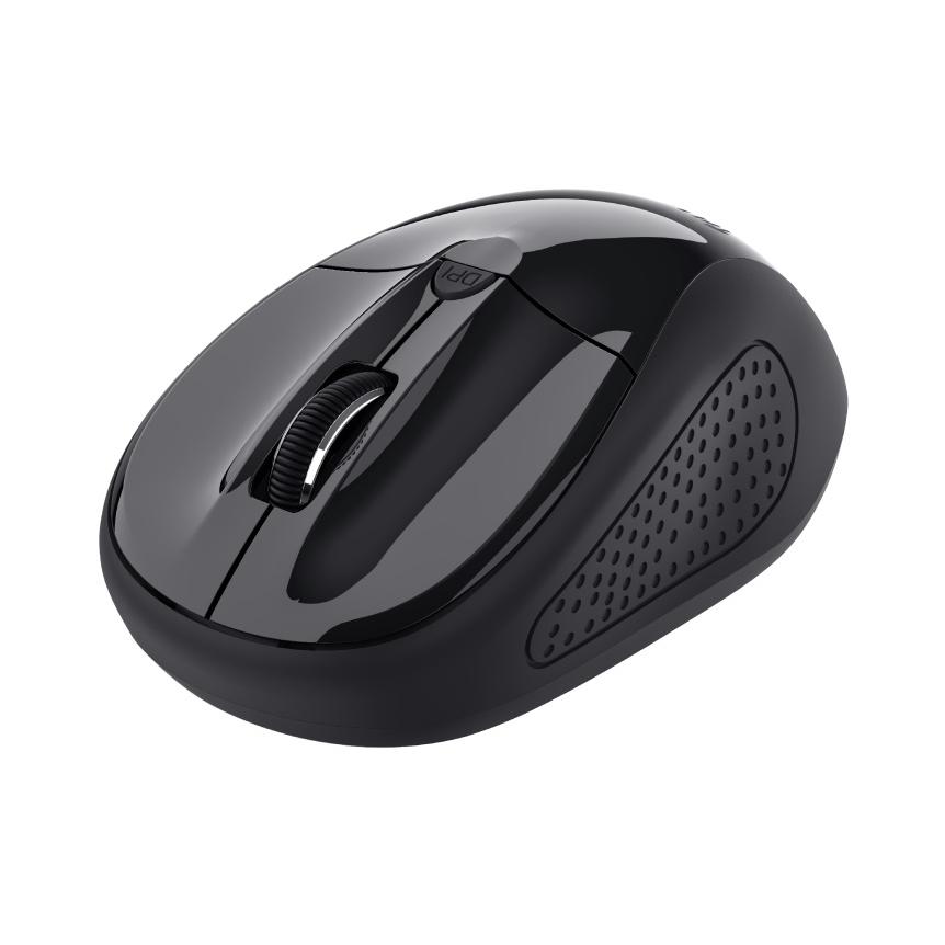 Trust basics optical mouse wireless 4 buttons and wheel scroll 800-1600dpi black color 24658