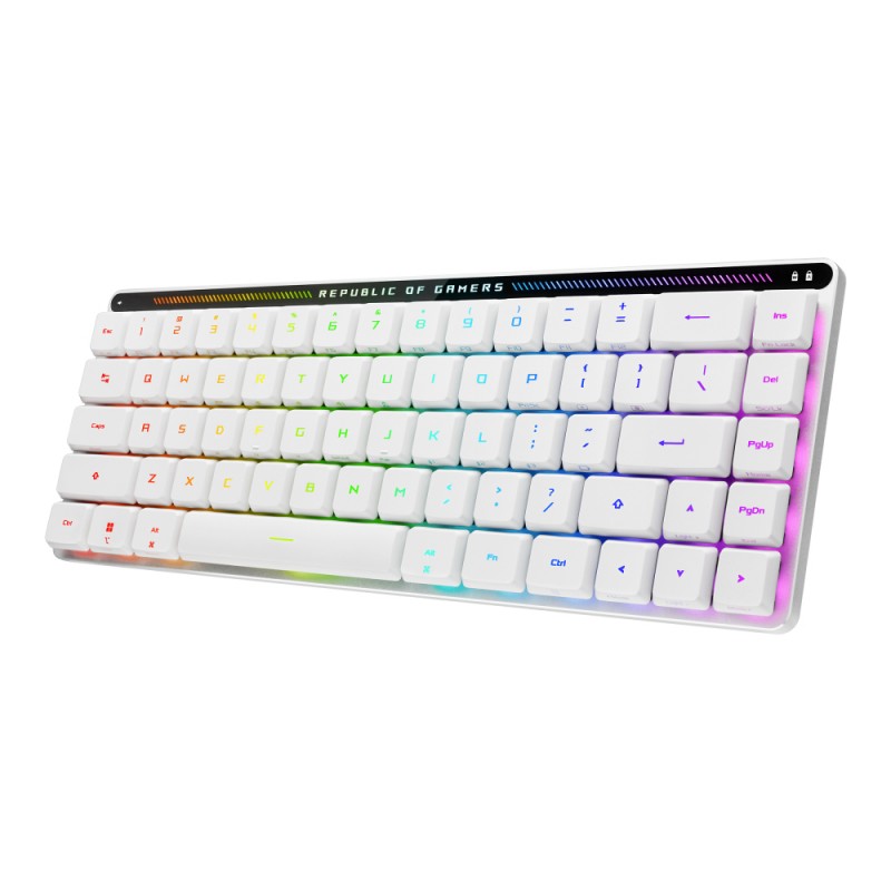 ASUS - 90MP03EC-BKSA10 teclado Juego USB + RF Wireless + Bluetooth Blanco 90MP03EC-BKSA10