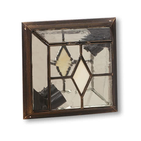 Plafon pequeño califa 1xe27 oro viejo/beis 10x25x25 cm