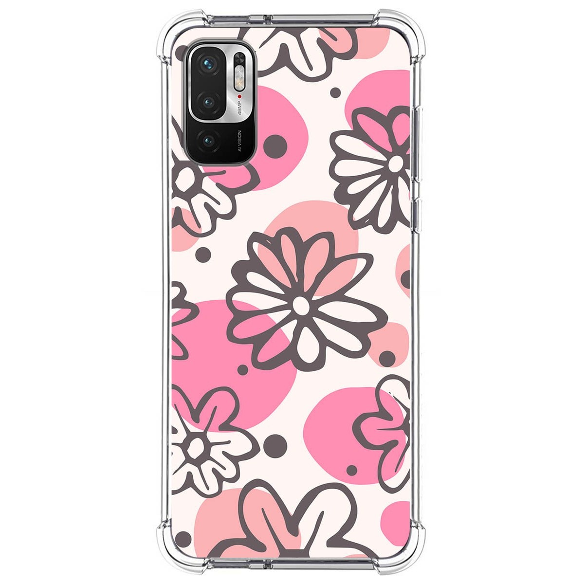 Funda Silicona Antigolpes para Xiaomi Redmi Note 10 5G / POCO M3 Pro 5G diseño Flores 09 Dibujos