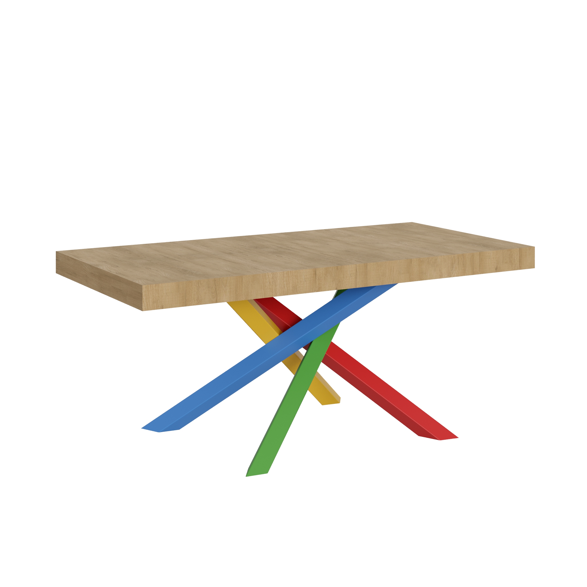 Mesa extensible 90x180/284 cm Volantis Estructura Roble Nature 4/B - Itamoby