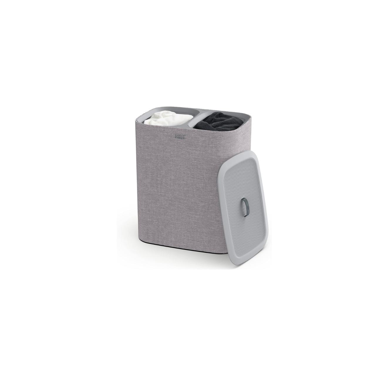 Cesta para la Separación de la Colada Joseph Joseph Tota, 90L, asas ergonómicas, diseño gris