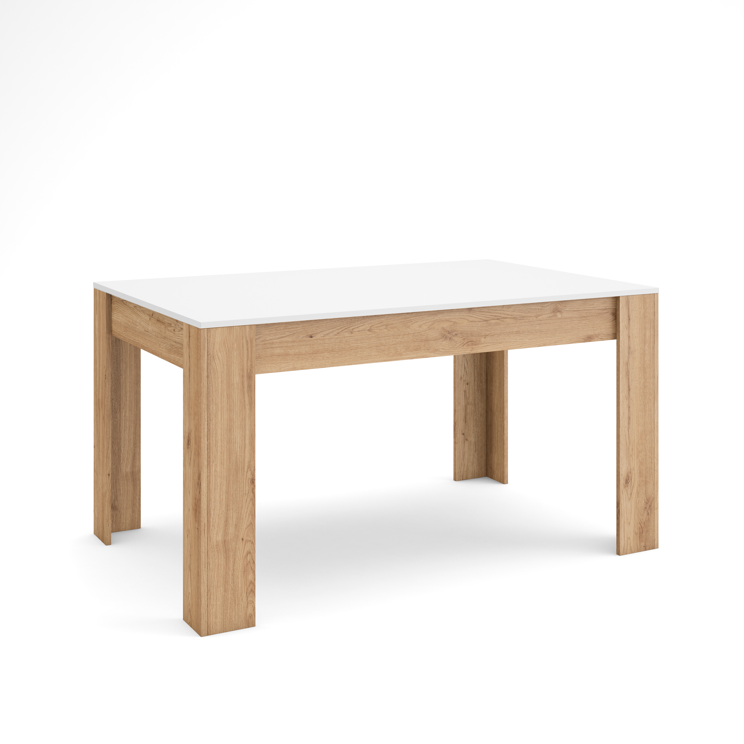 Skraut Home, Mesa Comedor, Mesa Fija Cocina y Salón, 140x90x76cm, Para 6 comensales, Muebles Comedor, Estilo Moderno