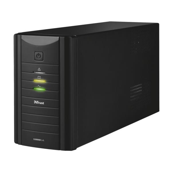 Trust Oxxtron 1000VA sistema de alimentación ininterrumpida (UPS) 1 kVA 2 salidas AC